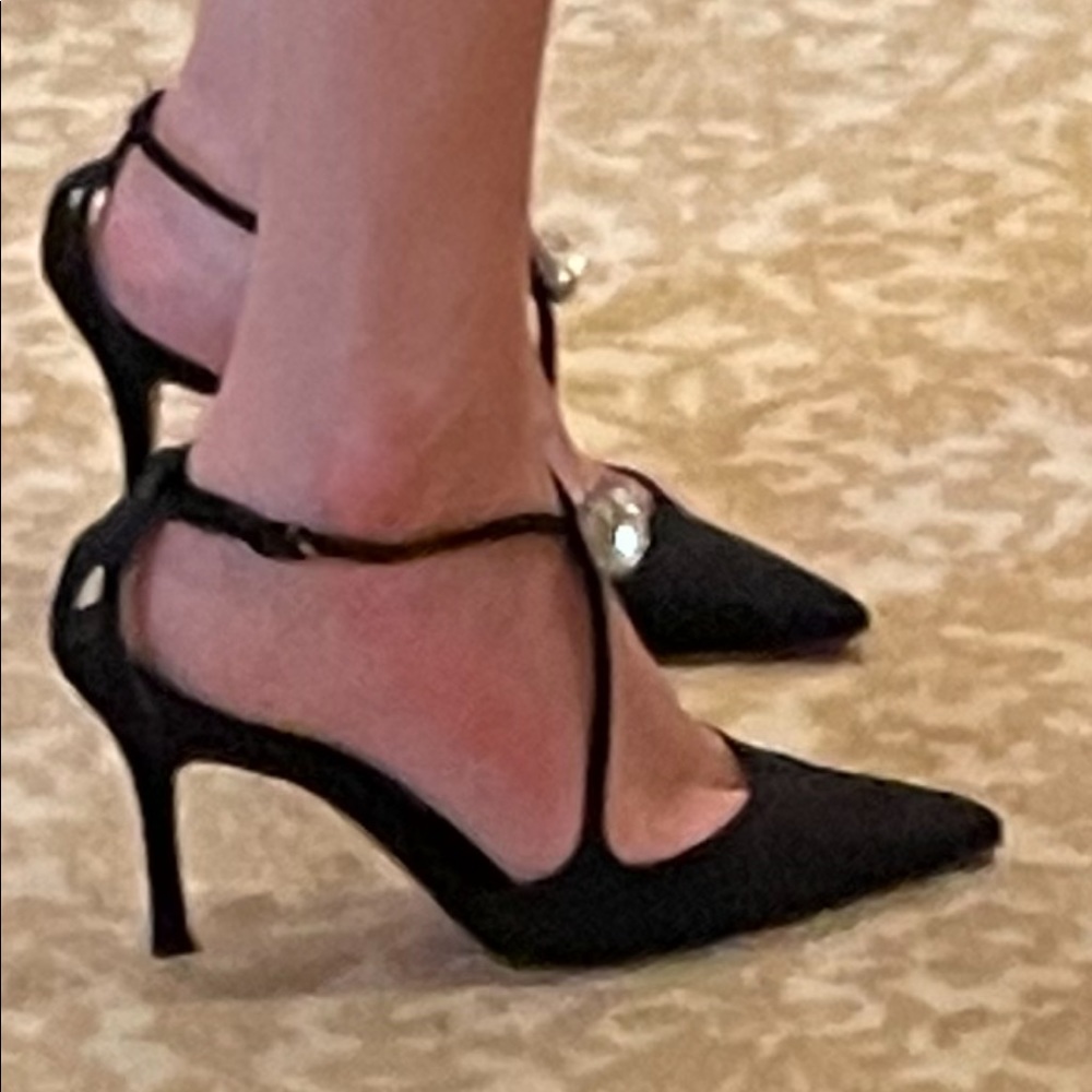 Jeweled 35.5 Manolo Pumps